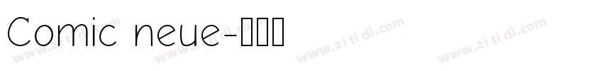 Comic neue字体转换